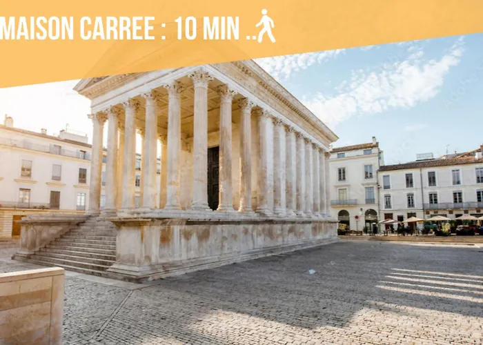 Spacieux 4 , Clim Au Coeur De Maisoncarreeconciergerie Apartman Nîmes